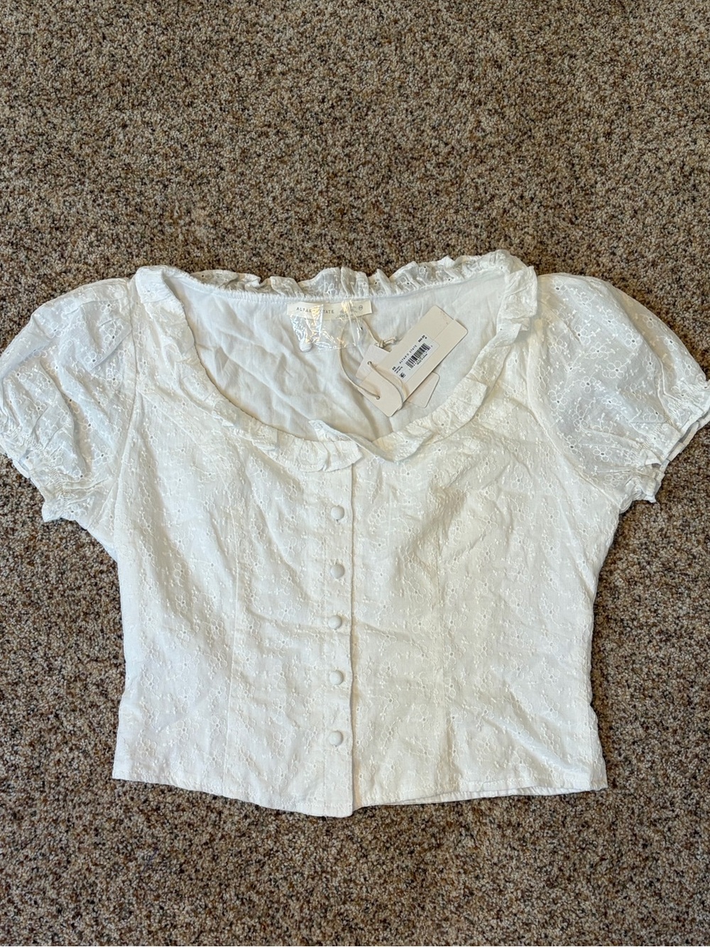Altar’d State White Lace Top-Women’s
